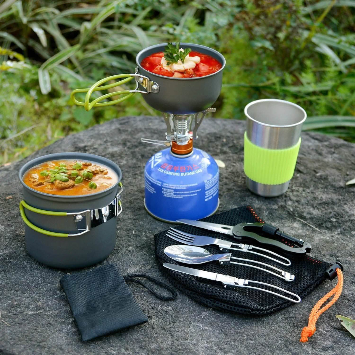 ODOLAND Lightweight Camping Cookware Kit