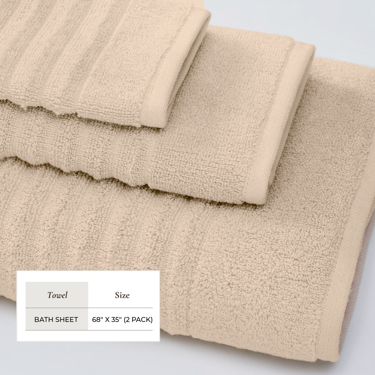 Karina Luxury Combed Cotton Bath Towel Set