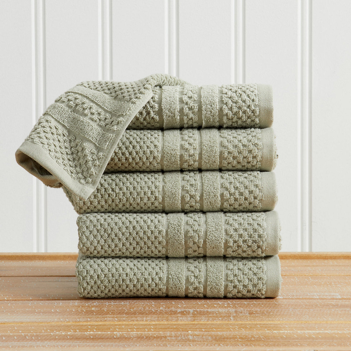 Giuliana Checkered Cotton Bath Towel Set