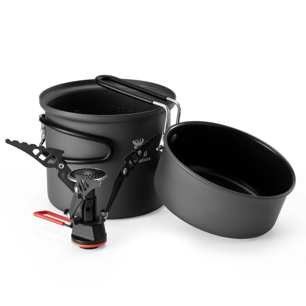 Ultralight Nesting Aluminum Camping Cookware Set