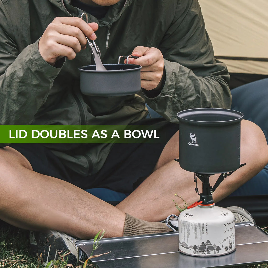 Ultralight Nesting Aluminum Camping Cookware Set