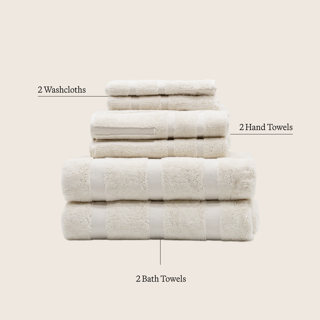 Australian Cotton 6-Piece Towel Set – 600 GSM