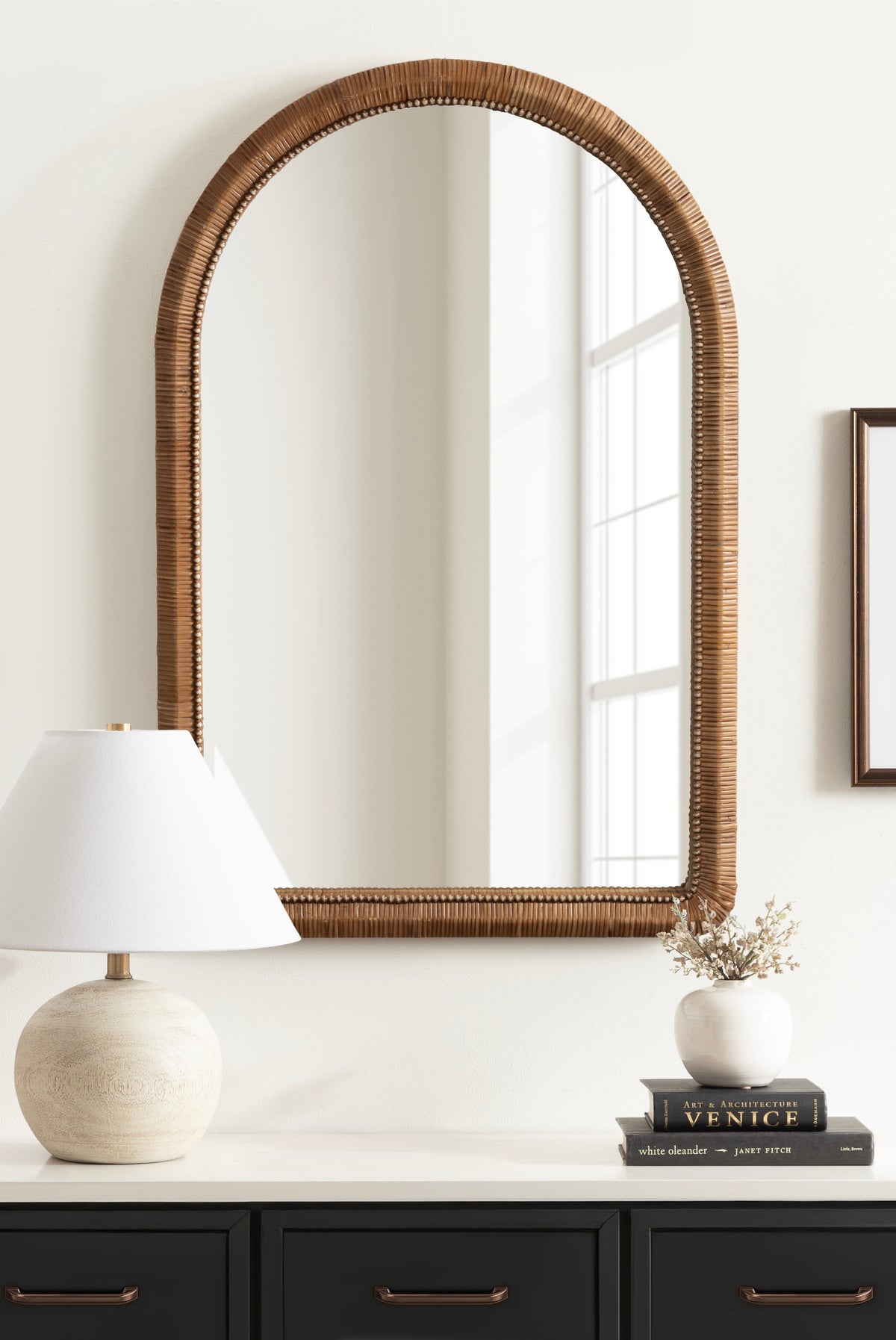 Rahfy Beaded Arch Wall Mirror