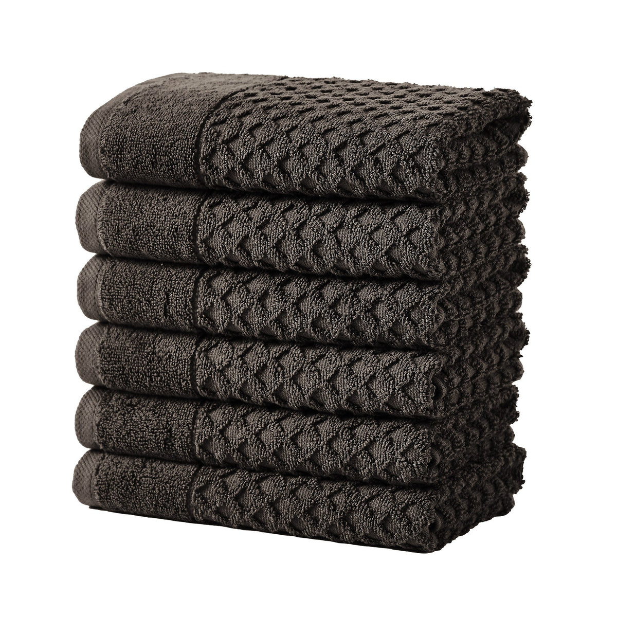 Cotton Diamond Waffle Weave Bath Towel Set - Grayson Collection
