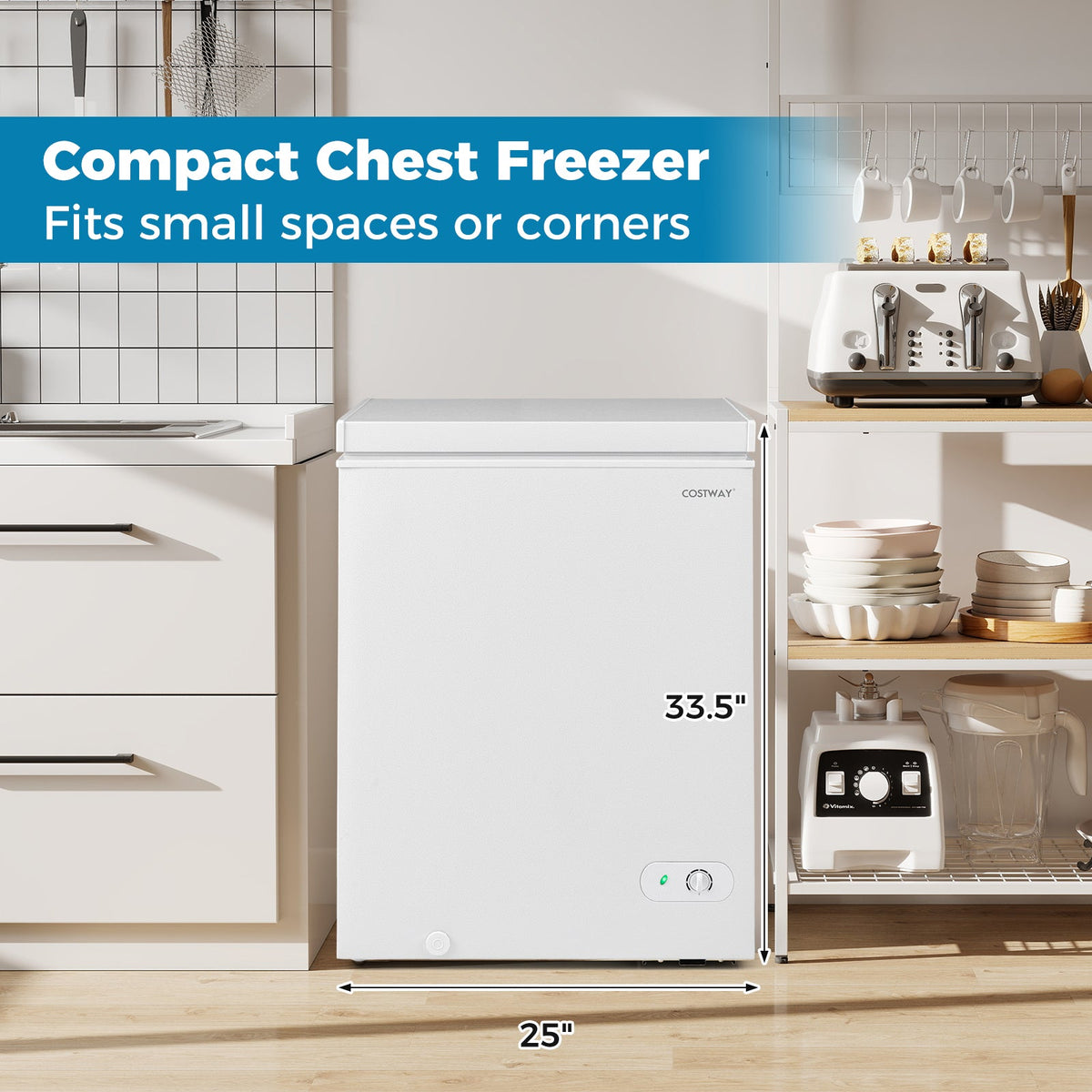 5 Cu. Ft. Compact Chest Freezer