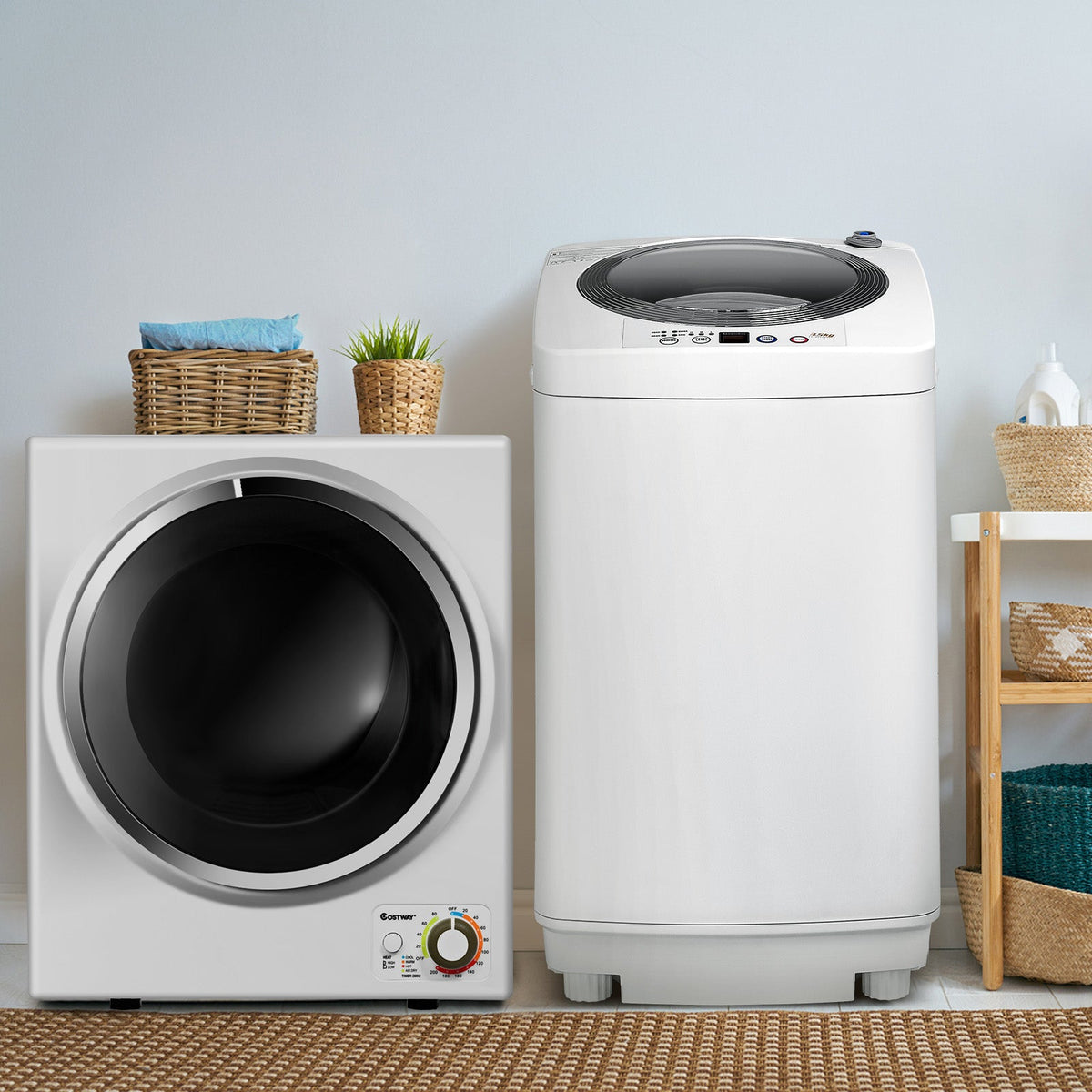Electric Laundry Dryer and Full-Automatic Washing Machine Combo
