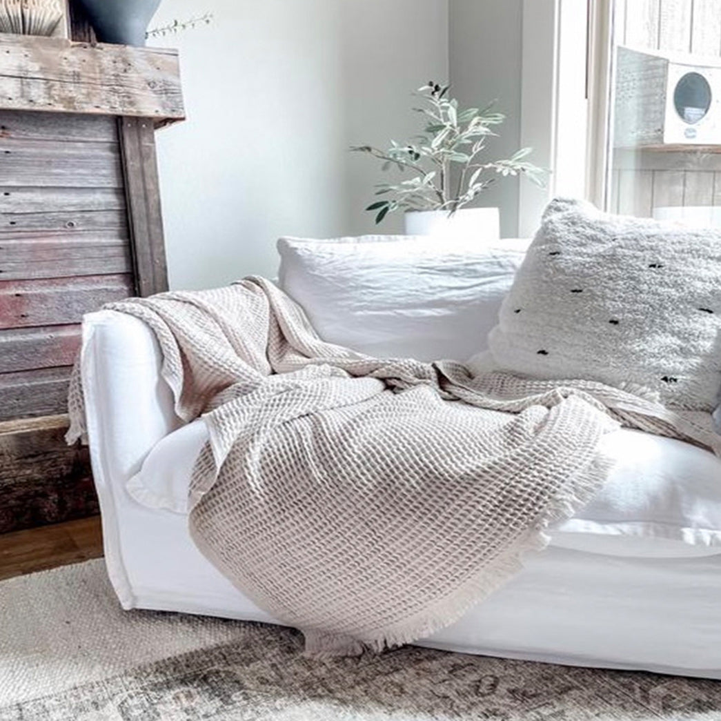Waffle Soft Blanket - Sand