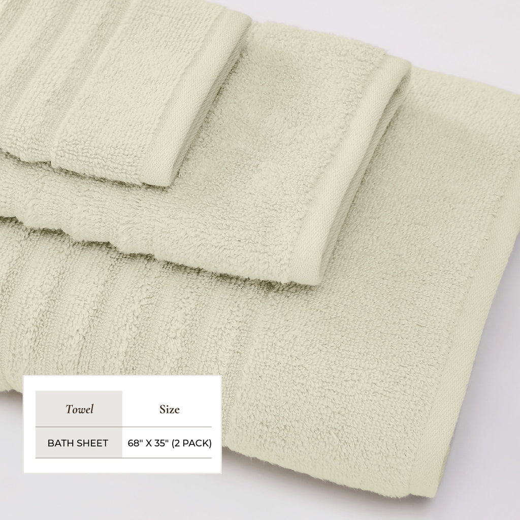 Karina Luxury Combed Cotton Bath Towel Set