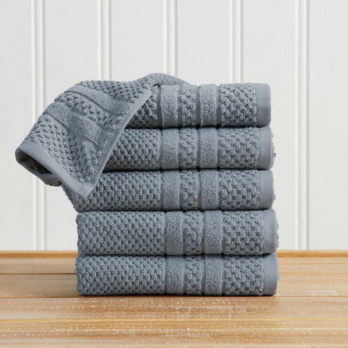 Giuliana Checkered Cotton Bath Towel Set
