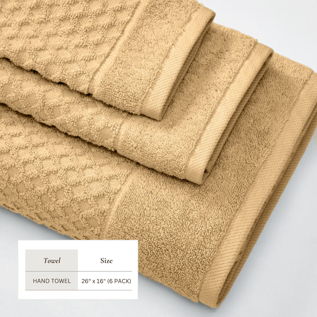 Cotton Diamond Waffle Weave Bath Towel Set - Grayson Collection